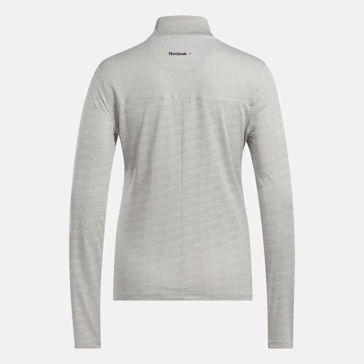 Damen-Golfpullover mit langen Ärmeln, Engineered Vector Jacquard und 1/4-Reißverschluss Damen-Golfpullover mit langen Ärmeln, Engineered Vector Jacquard und 1/4-Reißverschluss