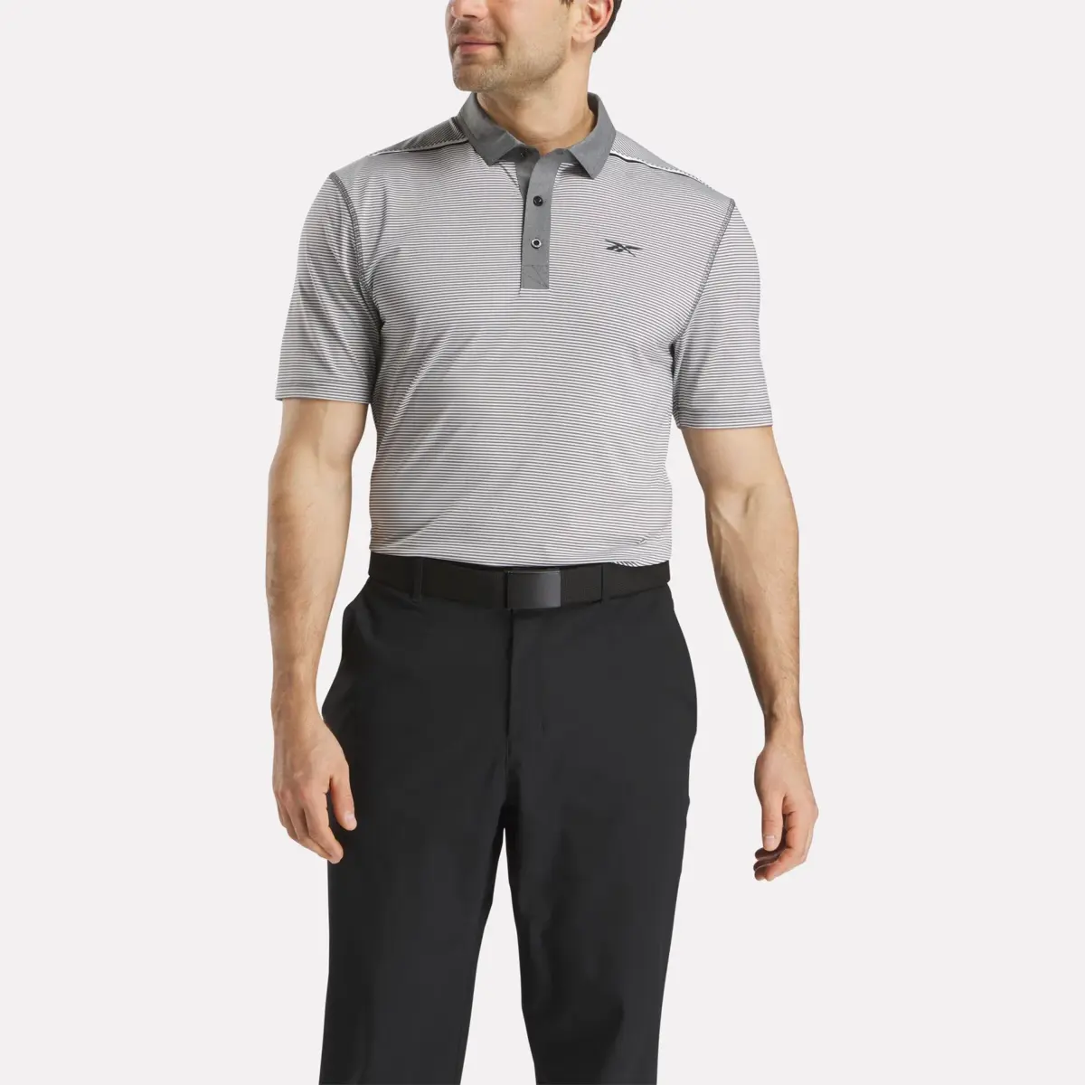 Herren-Kurzarm-Polohemd mit Streifen