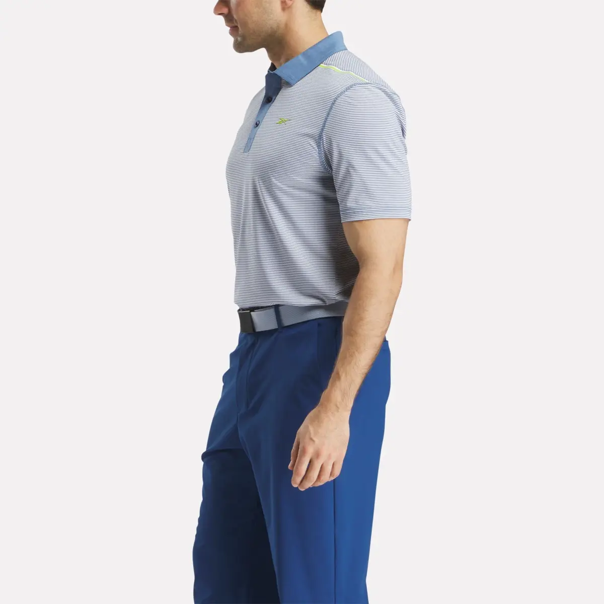 Herren-Kurzarm-Polohemd mit Streifen