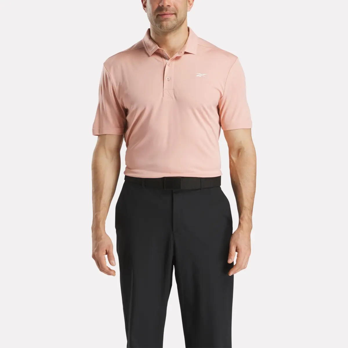 Herren-Polohemd aus Oxford-Piqué mit kurzen Ärmeln