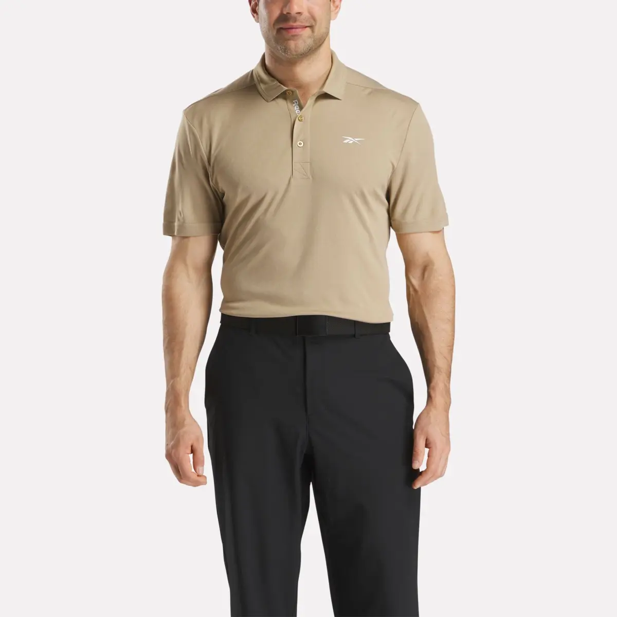 Herren-Polohemd aus Oxford-Piqué mit kurzen Ärmeln