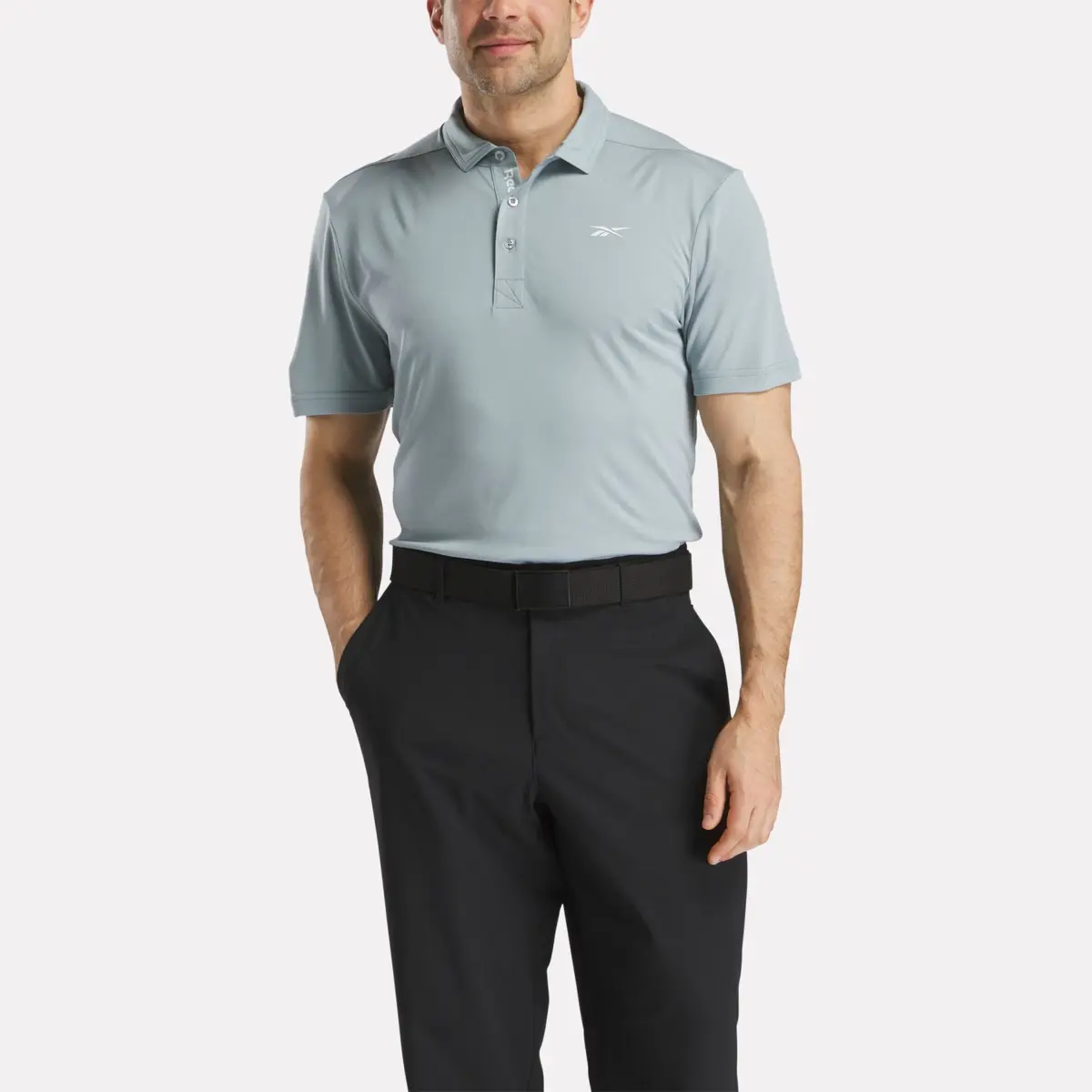 Herren-Polohemd aus Oxford-Piqué mit kurzen Ärmeln