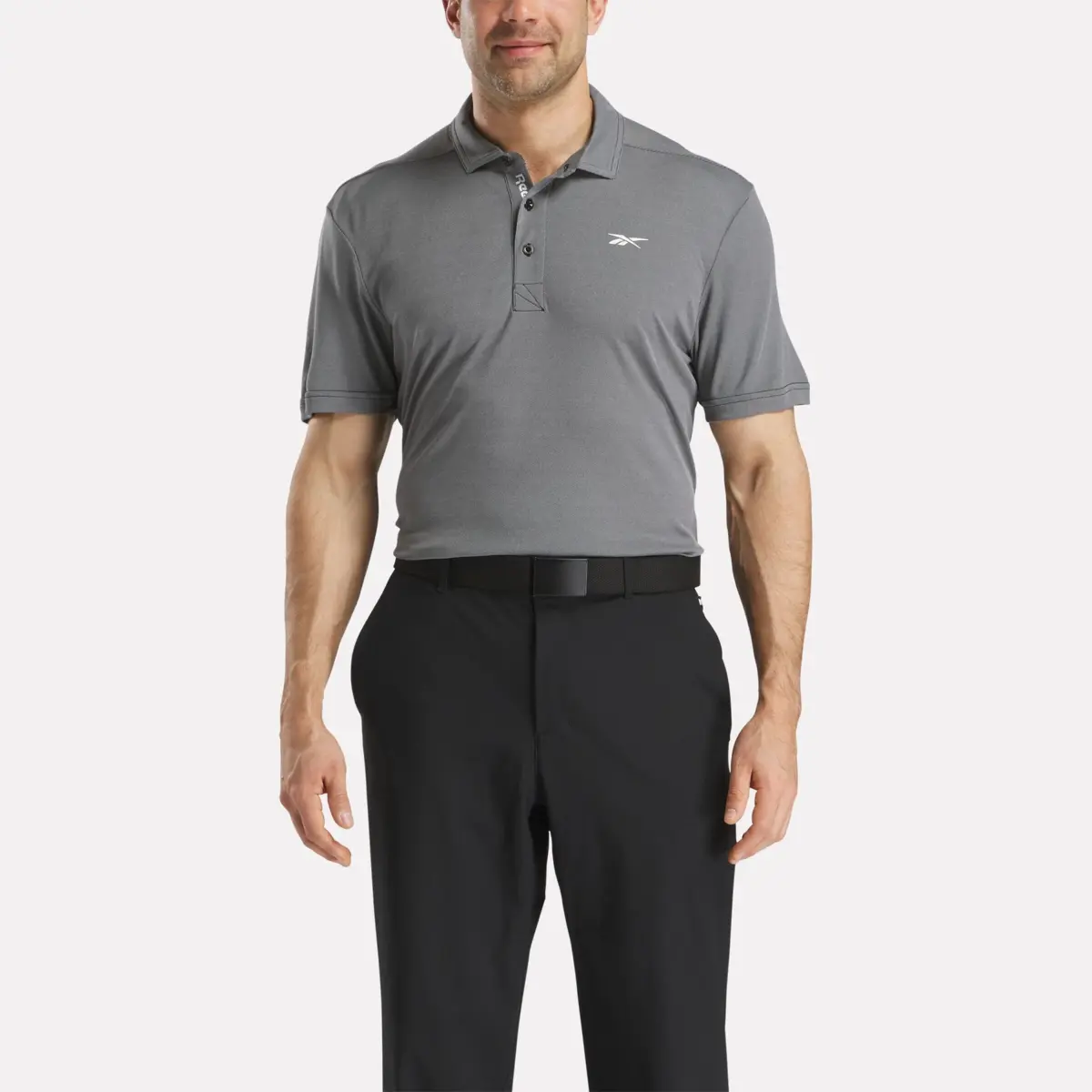 Herren-Polohemd aus Oxford-Piqué mit kurzen Ärmeln