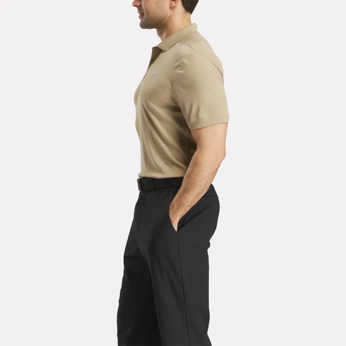 Herren-Polohemd aus Oxford-Piqué mit kurzen Ärmeln