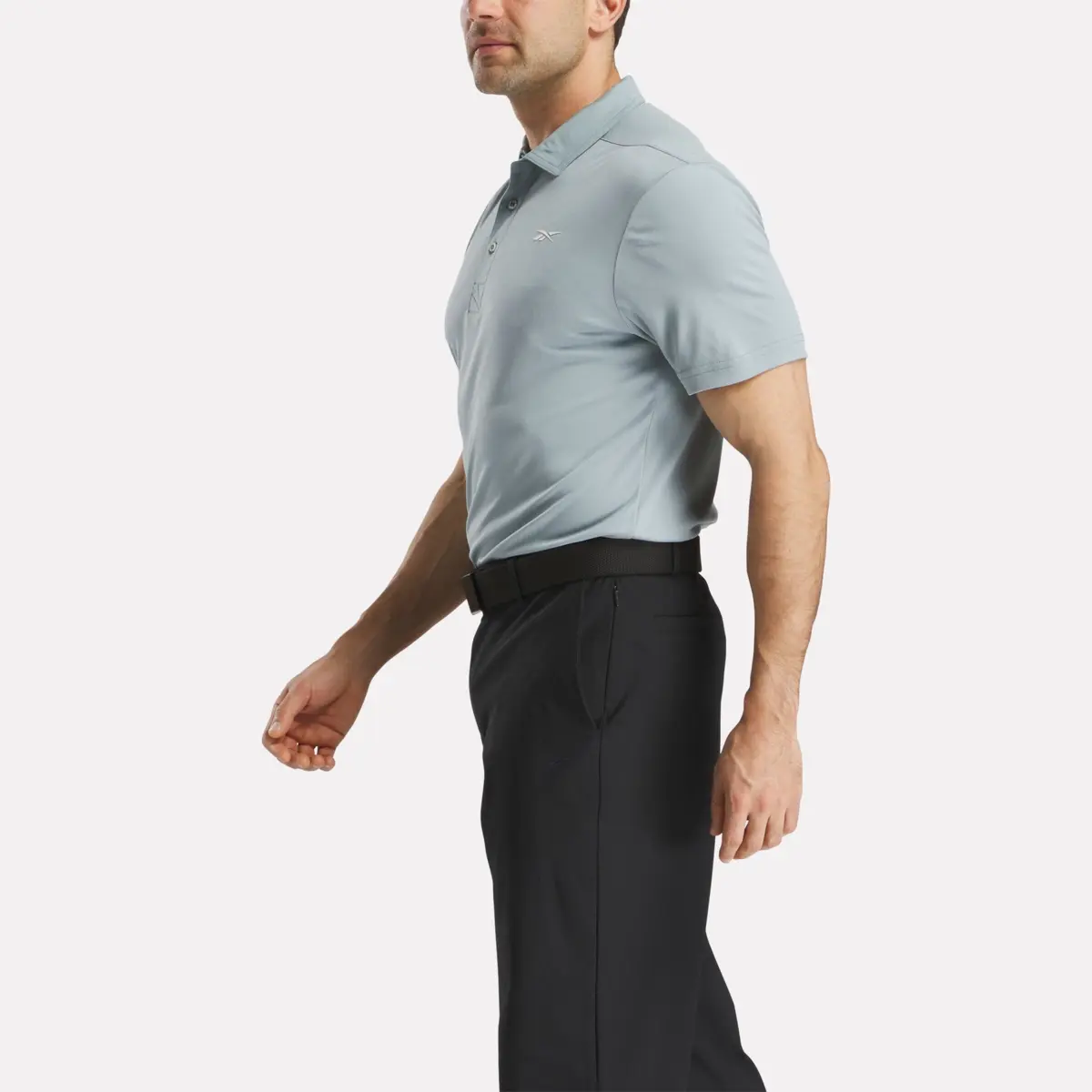 Herren-Polohemd aus Oxford-Piqué mit kurzen Ärmeln
