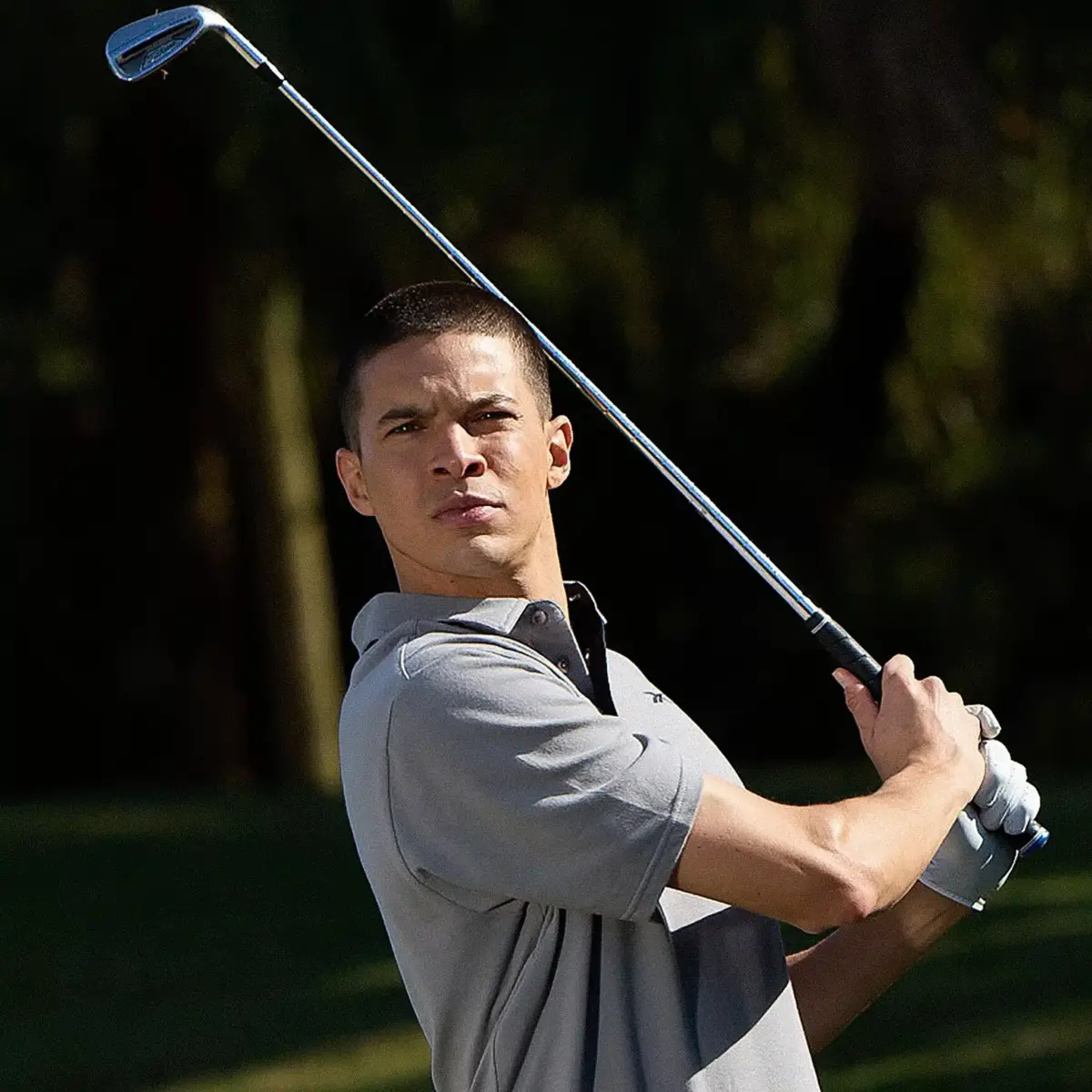 Herren-Polohemd aus Oxford-Piqué mit kurzen Ärmeln