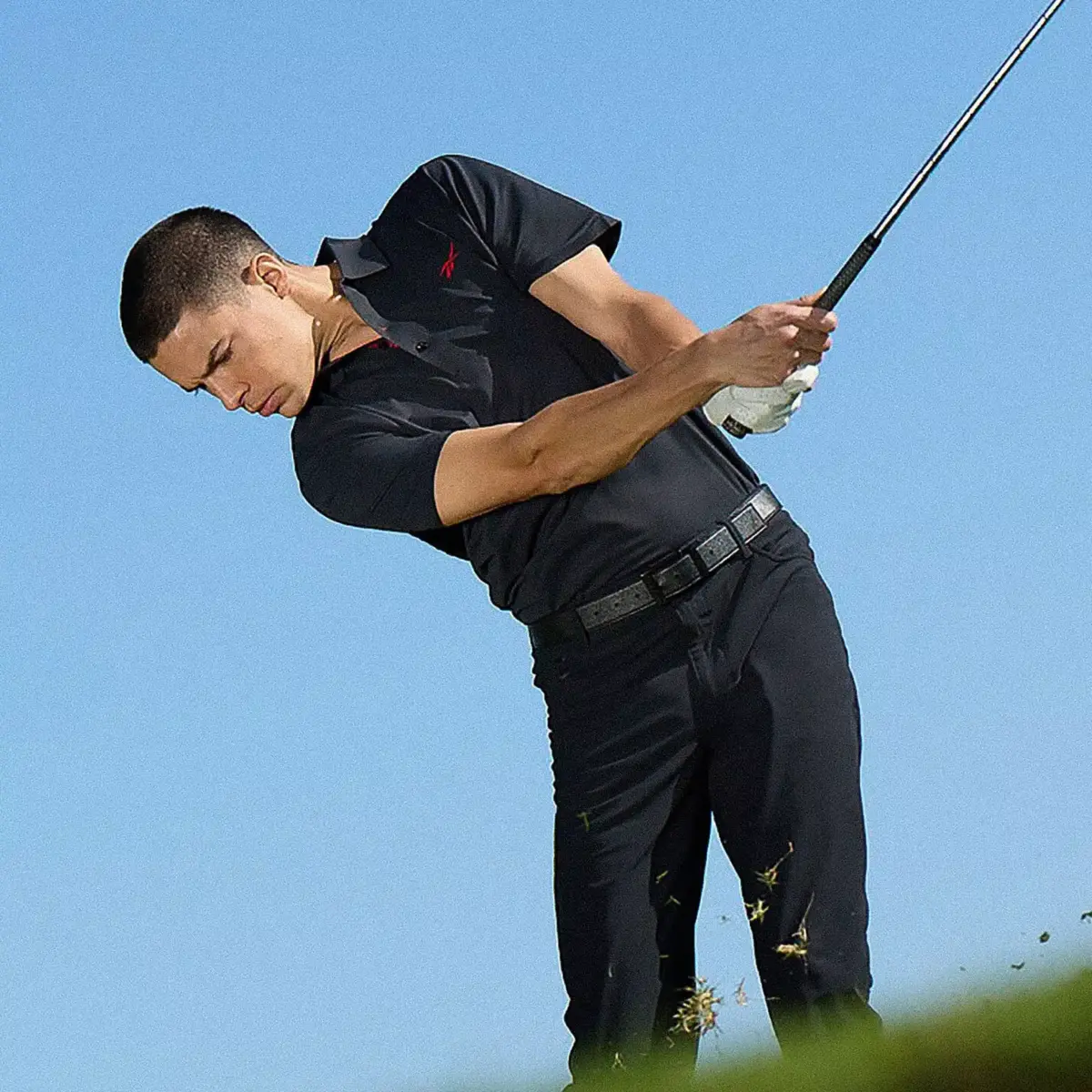 Herren-Poloshirt mit kurzen Ärmeln aus gebondetem Micro-Piqué