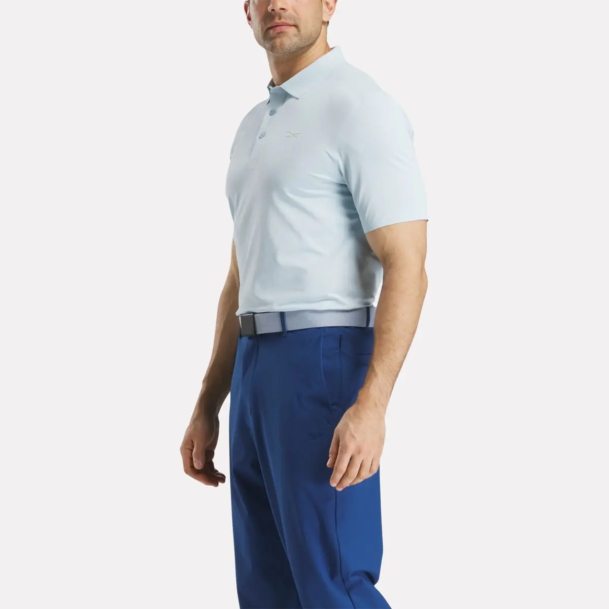 Herren-Poloshirt mit kurzen Ärmeln aus gebondetem Micro-Piqué