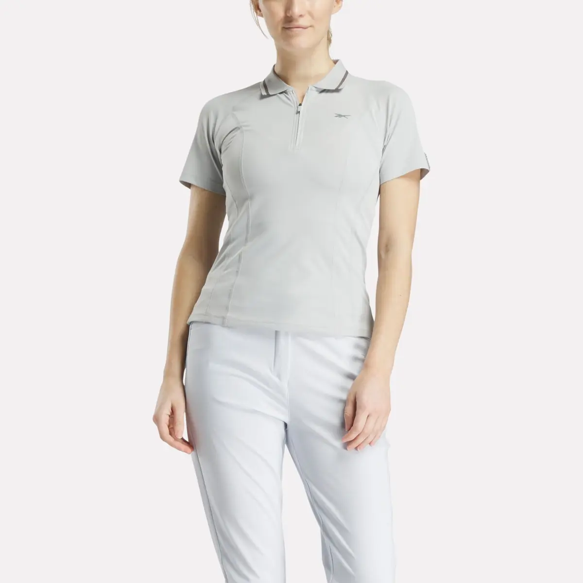 Kurzärmeliges, figurbetontes Golf-Poloshirt für Damen