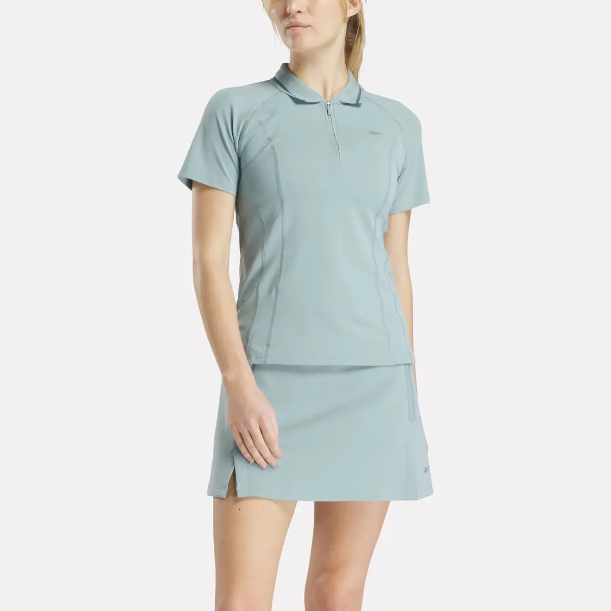 Kurzärmeliges, figurbetontes Golf-Poloshirt für Damen