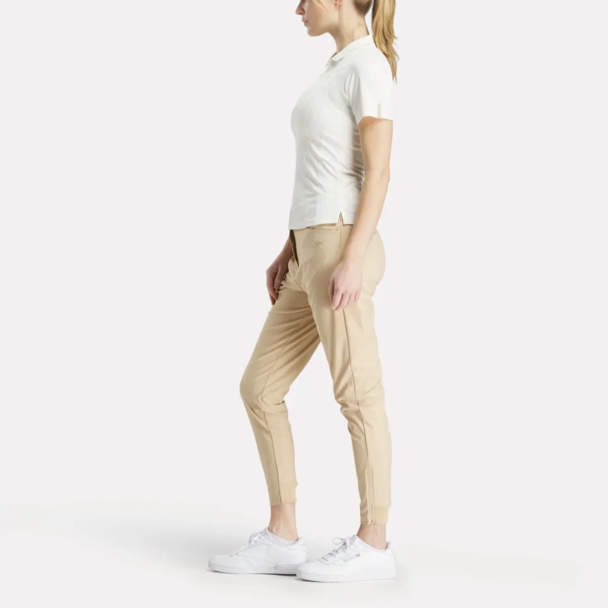 Kurzärmeliges, figurbetontes Golf-Poloshirt für Damen