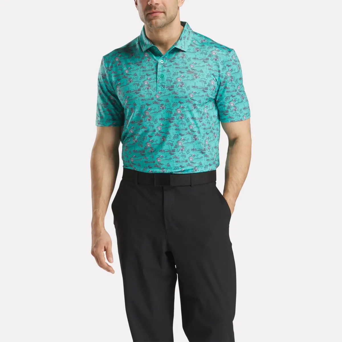 Kurzärmeliges Gator-Golf-Poloshirt für Herren