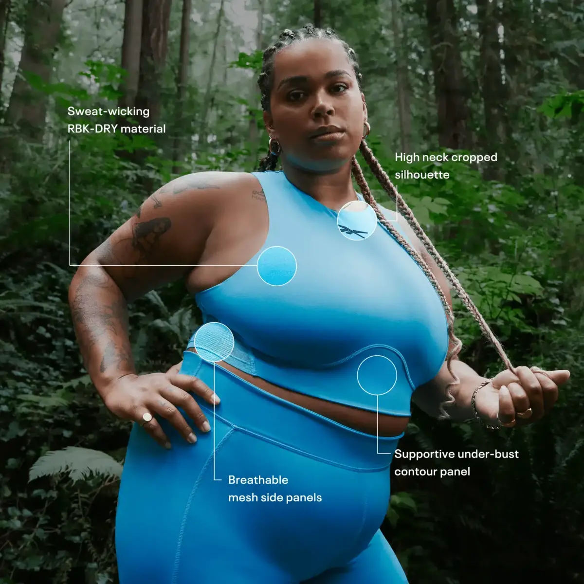 Lux Contour Crop Top für Damen