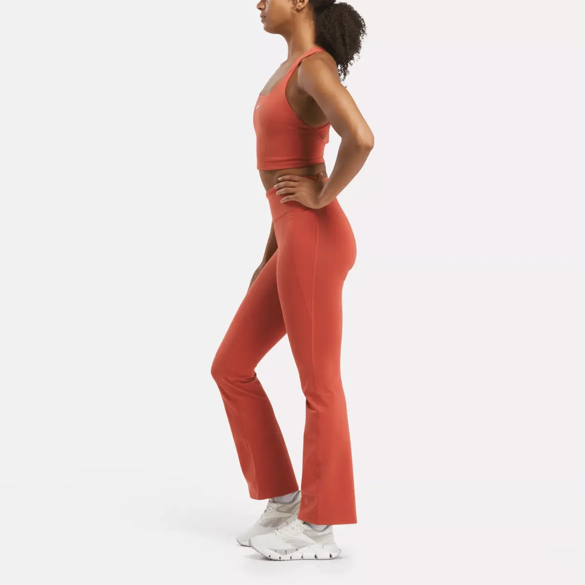 Lux High-Rise Mini-Flare-Hose für Damen