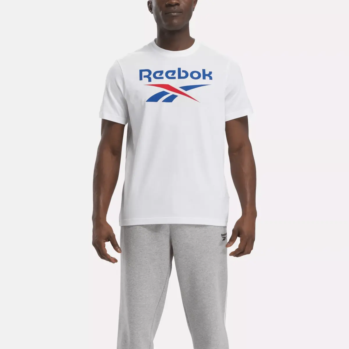 Reebok Identity Big Stacked Logo T-Shirt für Herren