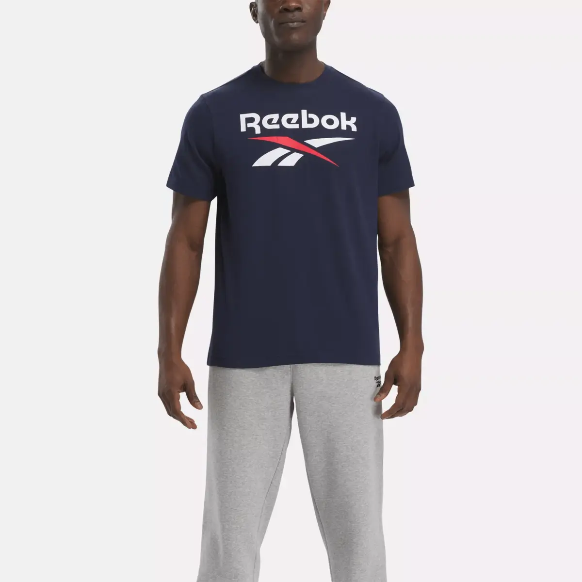 Reebok Identity Big Stacked Logo T-Shirt für Herren
