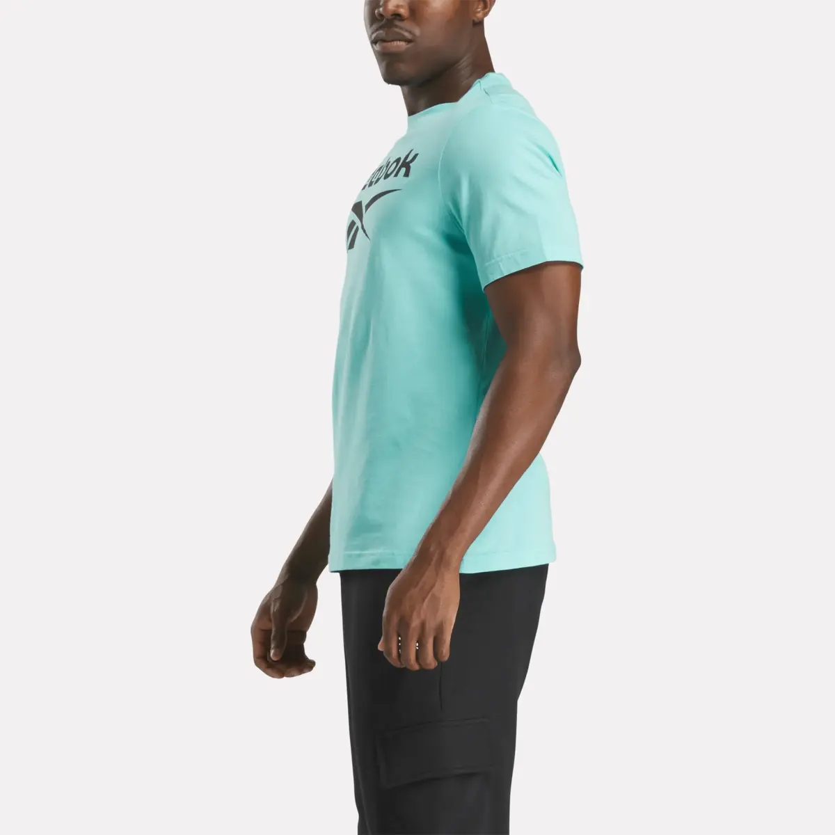 Reebok Identity Big Stacked Logo T-Shirt für Herren