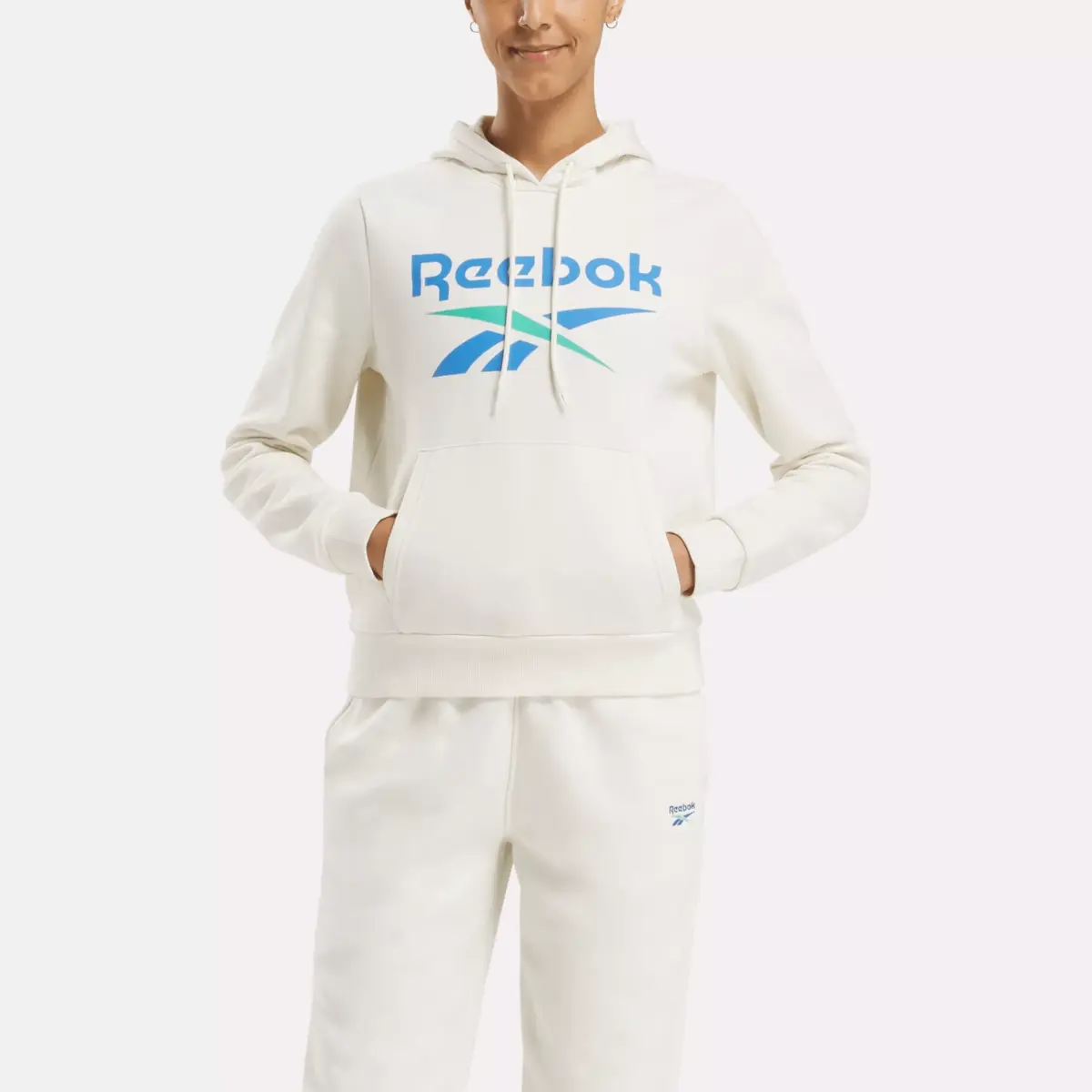 Reebok Identity Fleece-Hoodie mit großem Logo für Damen