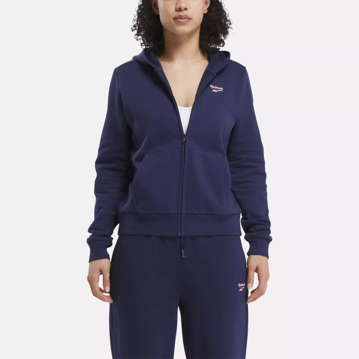 Reebok Identity Small Logo Fleece Full-Zip Hoodie für Damen