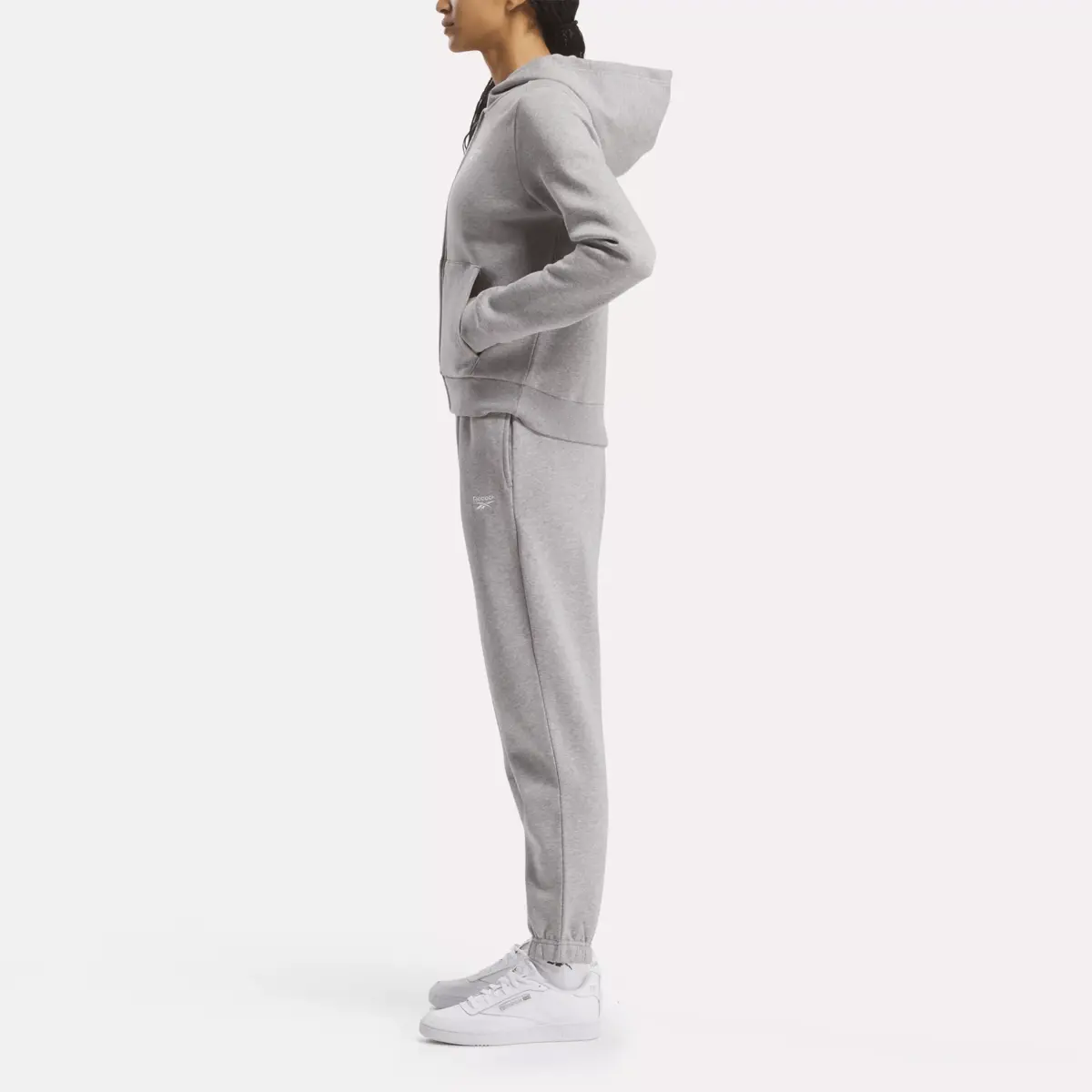 Reebok Identity Small Logo Fleece Full-Zip Hoodie für Damen