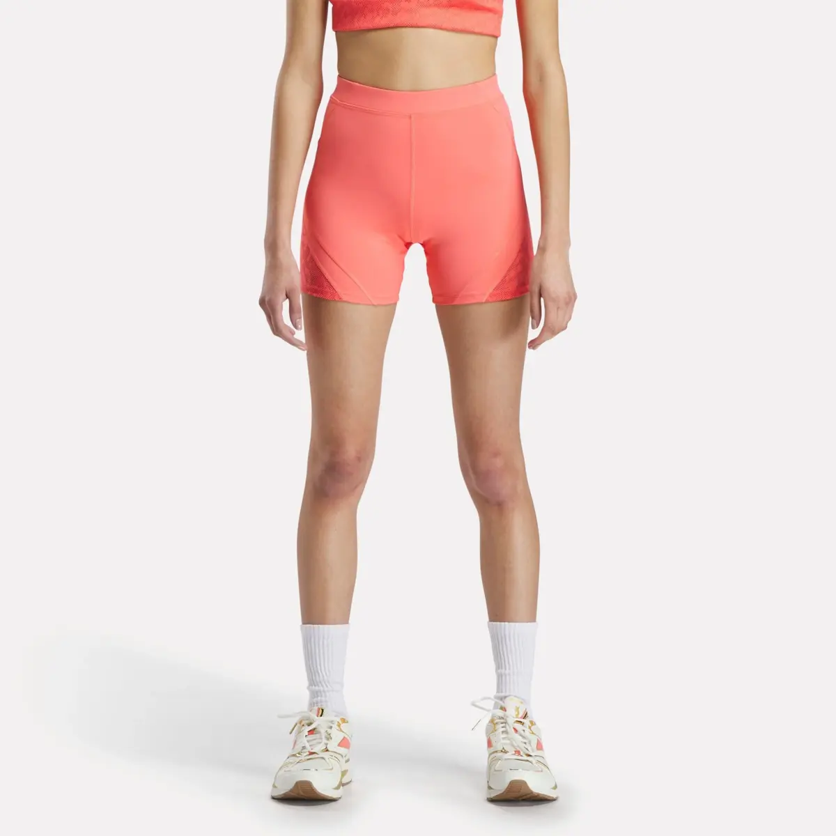 Reebok x Angel Reese Damen-Mesh-Bikeshorts