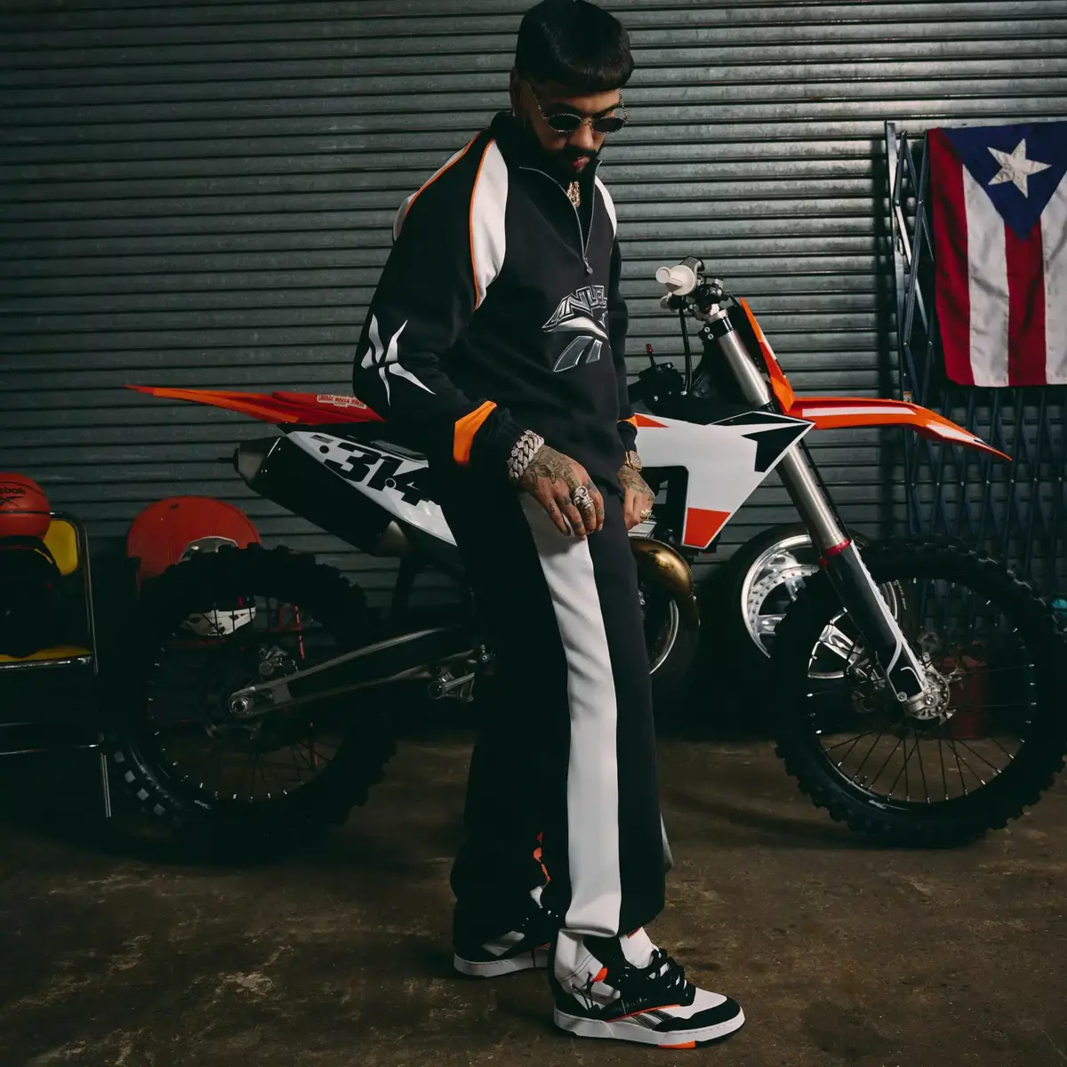 Reebok x Anuel AA 1/4 Zip Top